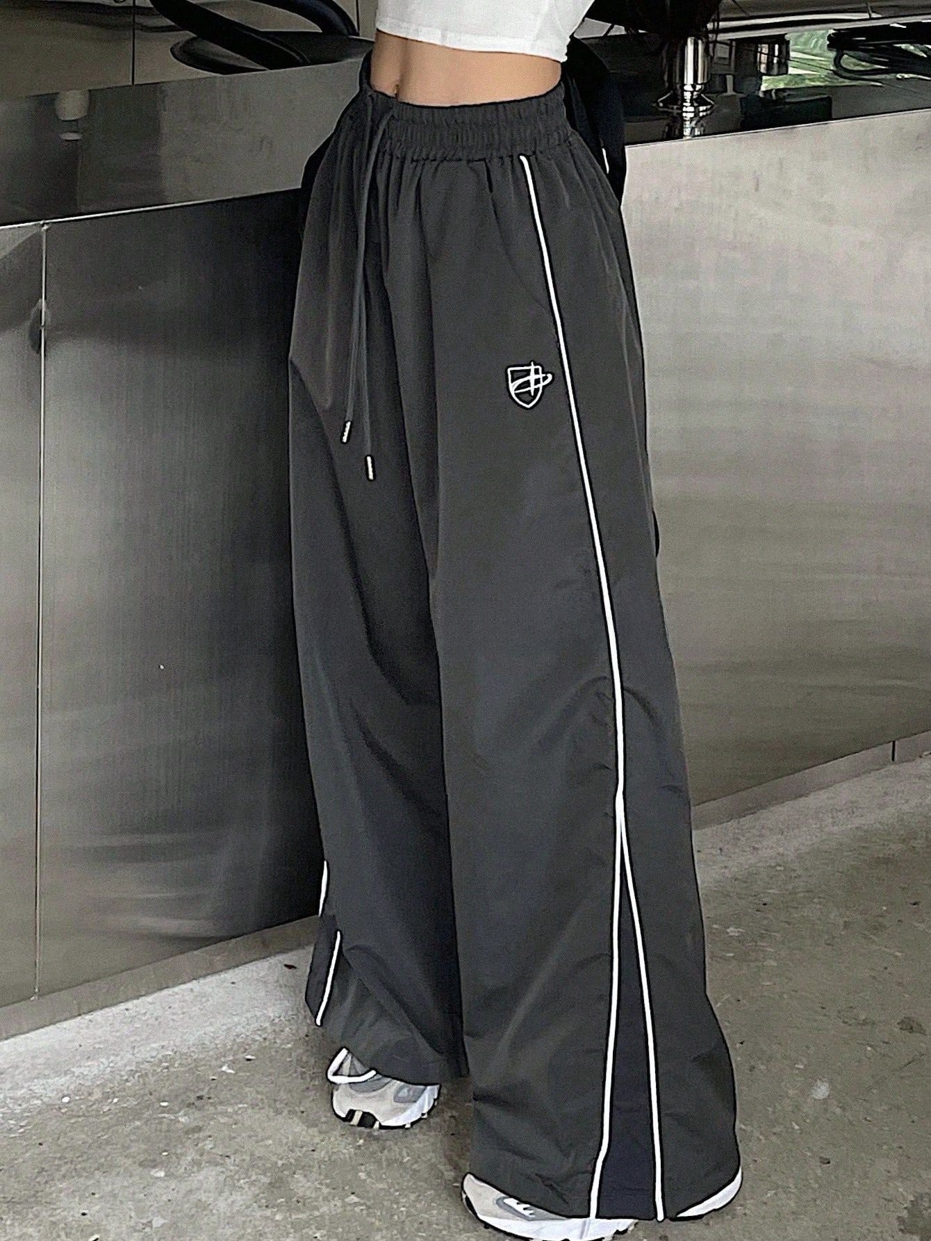 Vintage Washed Wide-Leg Pants