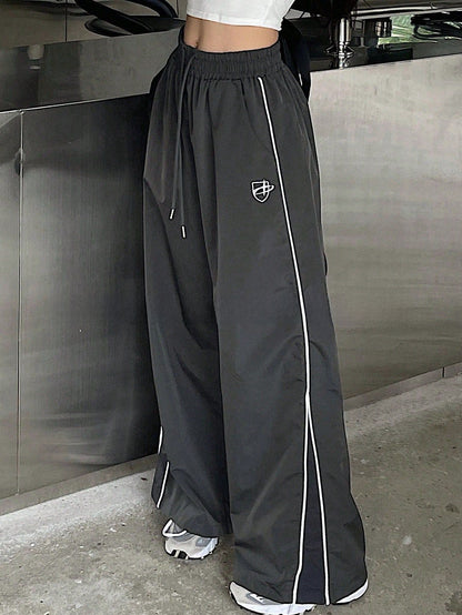 Vintage Washed Wide-Leg Pants