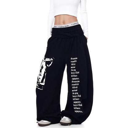 Y2K Printed Scimitar-Hem Cargo Pants - photo 3