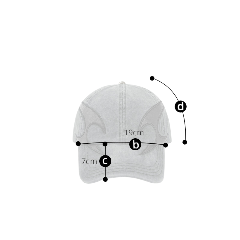 Washed Distressed Denim Baseball Cap