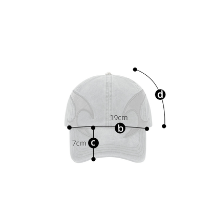 Washed Distressed Denim Baseball Cap