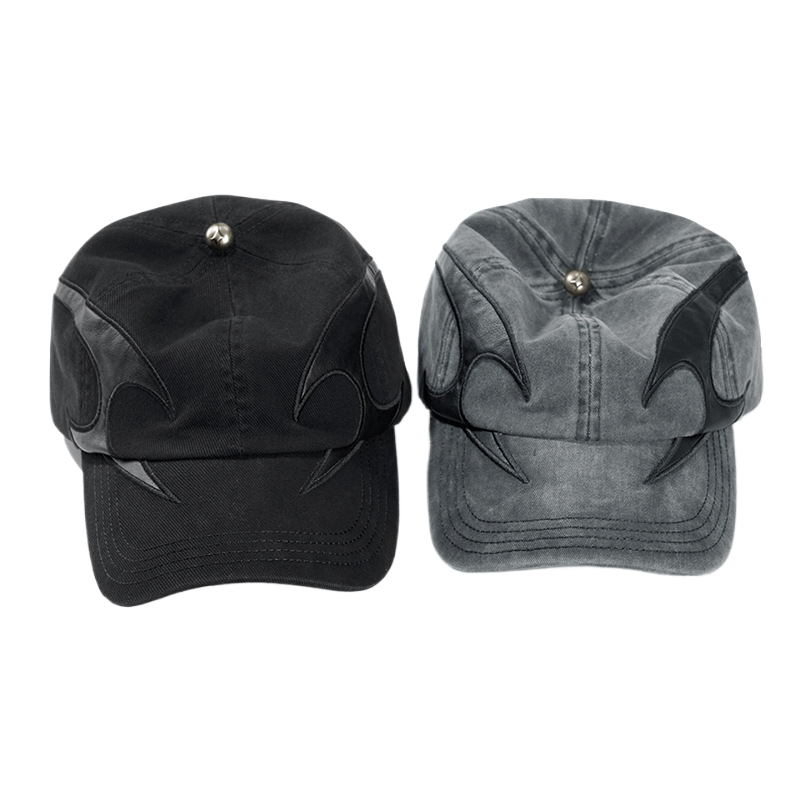 Washed Distressed Denim Baseball Cap