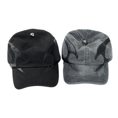 Washed Distressed Denim Baseball Cap
