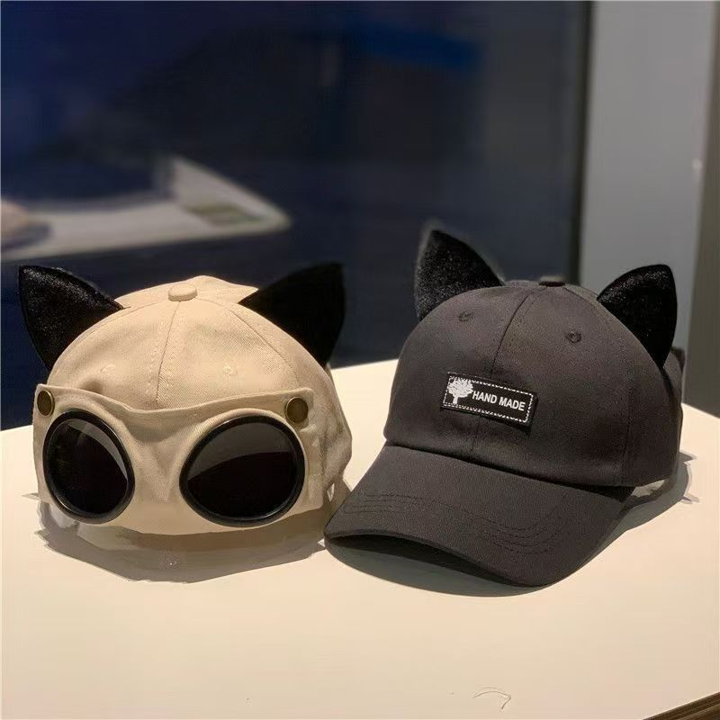 Cat Ears Aviator Baseball Cap