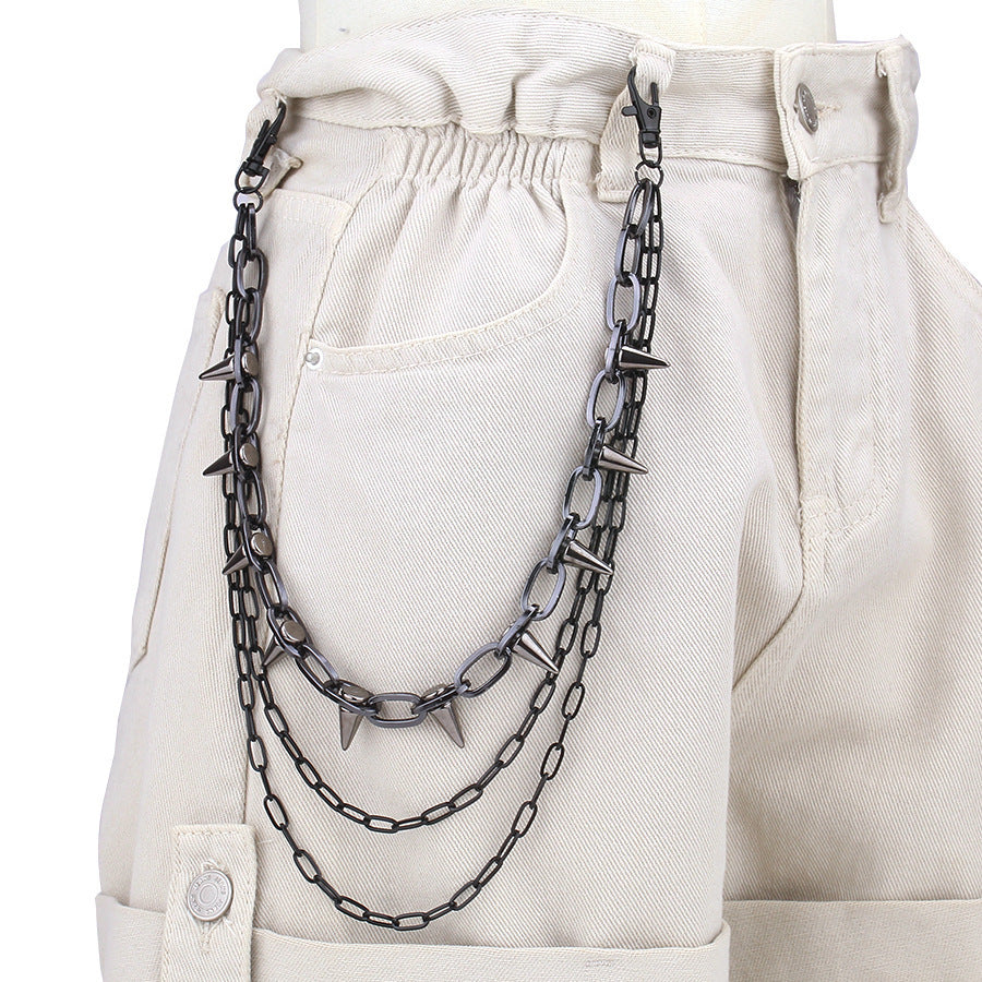 Punk Layered Metal Waist Chain - photo 7