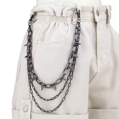 Punk Layered Metal Waist Chain - photo 7