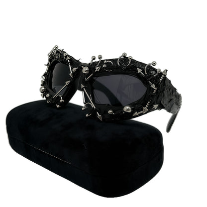 Punk Geometric Frame Sunglasses UV400 - photo 3