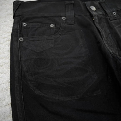 Retro Punk Patchwork Flared Jeans - photo 5