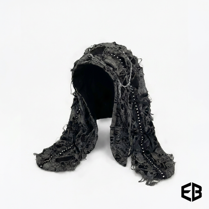 Punk Style Cotton Beanie with Chains