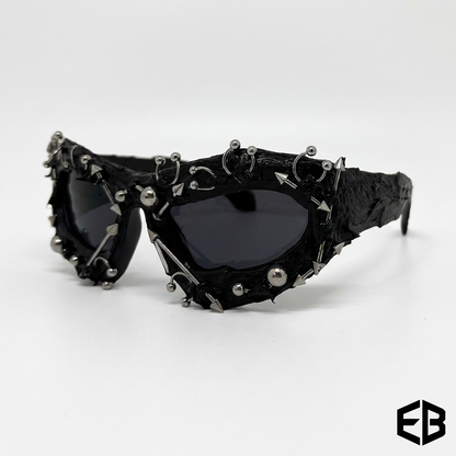 Punk Geometric Frame Sunglasses UV400
