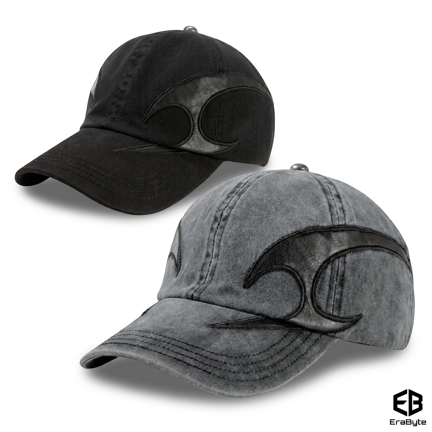 Washed Distressed Denim Baseball Cap