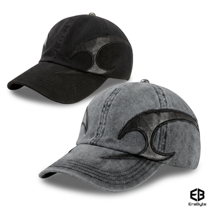 Washed Distressed Denim Baseball Cap