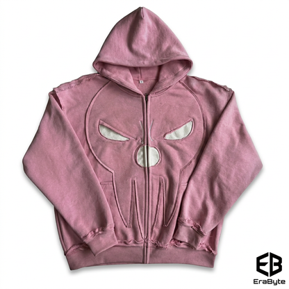 Y2K Patch Graphic Pullover Hoodie