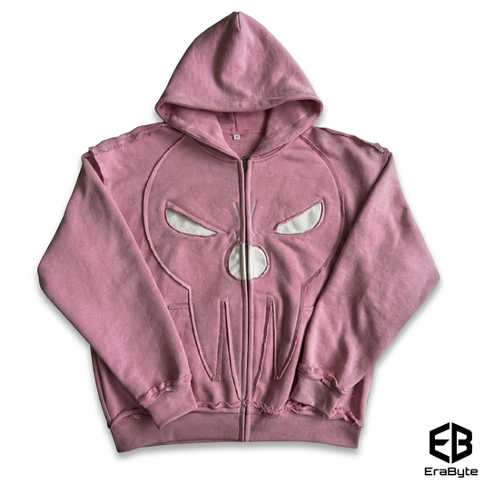 Y2K Patch Graphic Pullover Hoodie