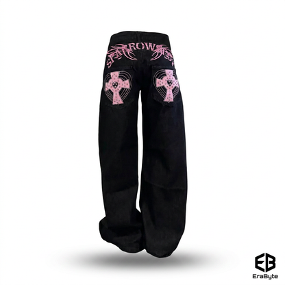 Women's Cross Patch Denim Jeans