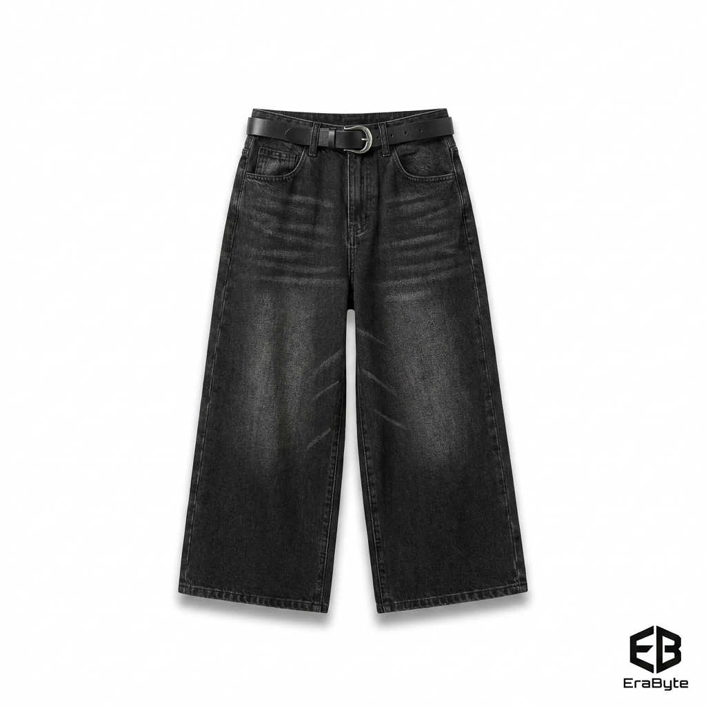 Vintage Distressed Denim Capris