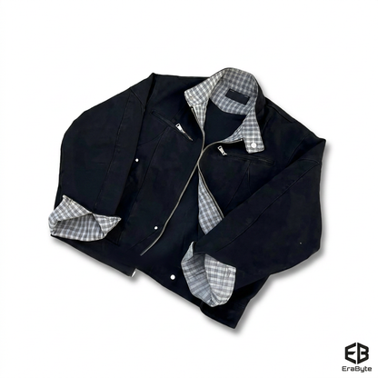 Clean-Fit Washed Canvas Jacket