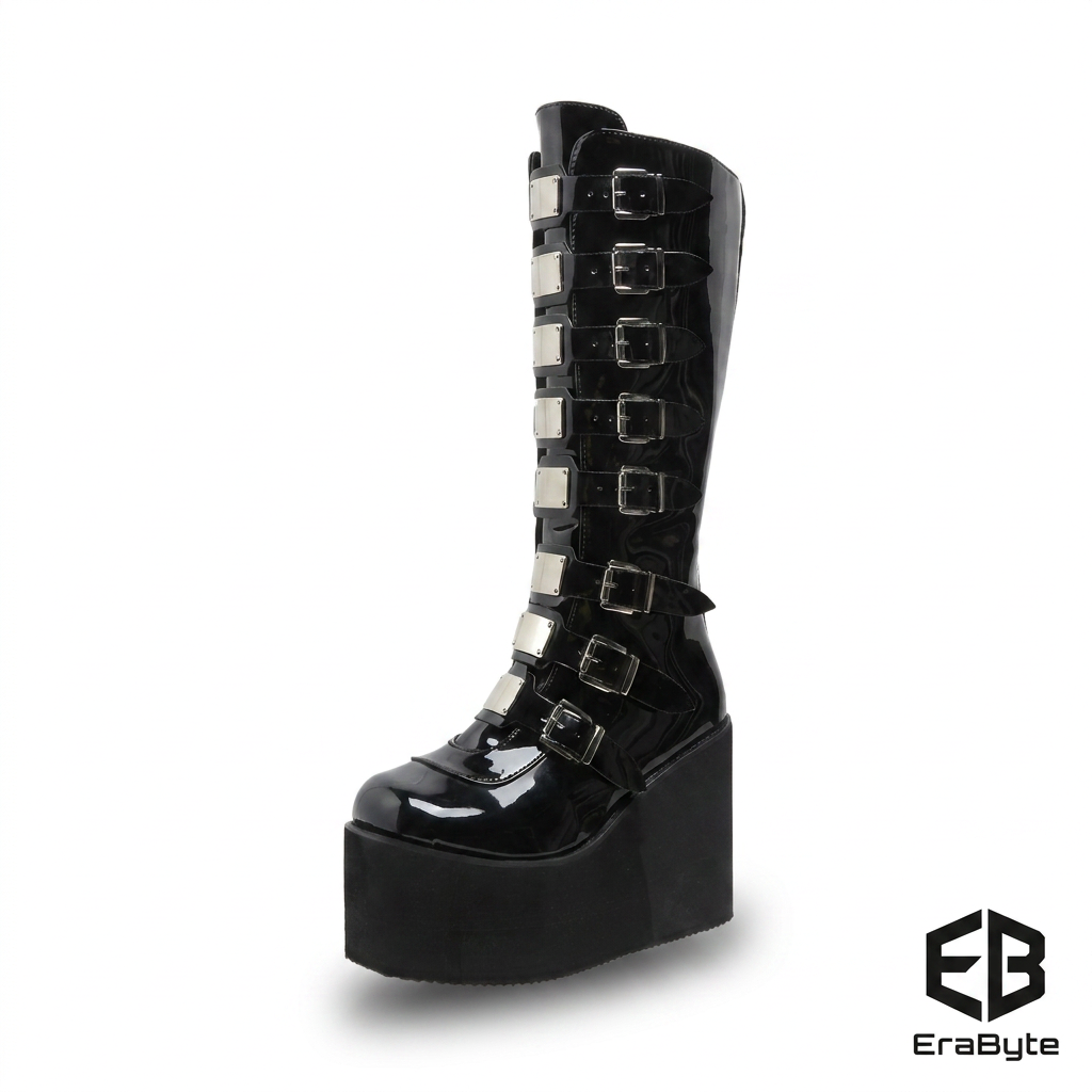 Punk Platform Combat Boots