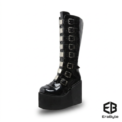 Punk Platform Combat Boots