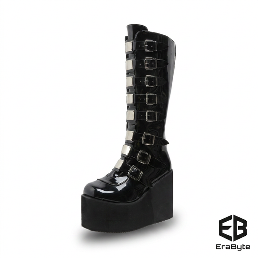 Punk Platform Combat Boots