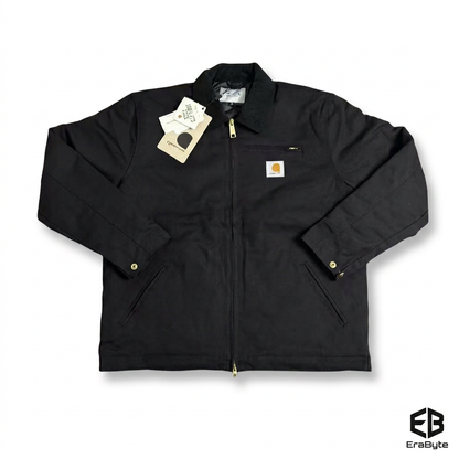 Washed Canvas Lapel Coat