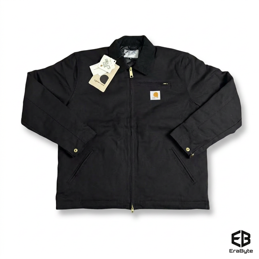Washed Canvas Lapel Coat