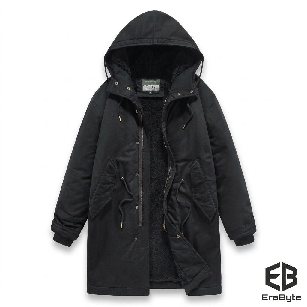 Men's Retro Hooded Winter Coat