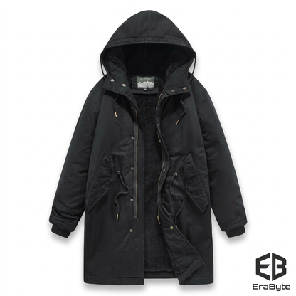 Men's Retro Hooded Winter Coat