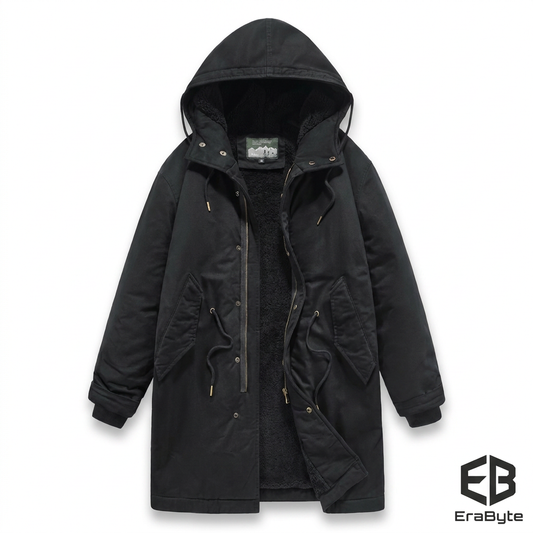 Men's Retro Hooded Winter Coat