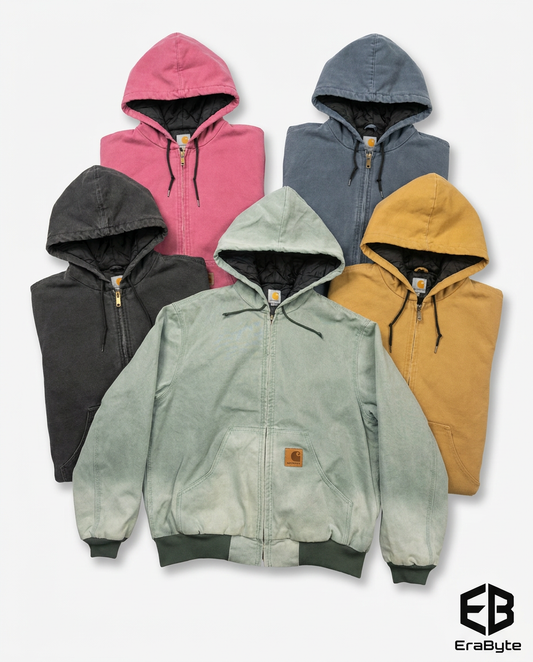 Heavy-Duty Washed Canvas Work Jacket