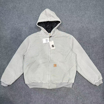 Heavy-Duty Washed Canvas Work Jacket