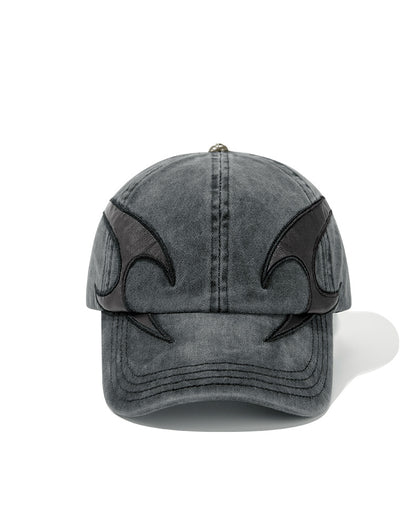 Washed Distressed Denim Baseball Cap