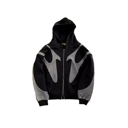 Y2K Harajuku Collage-Print Zip Hoodie - photo 2