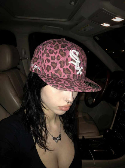 Leopard Print Embroidered Baseball Cap - photo 5