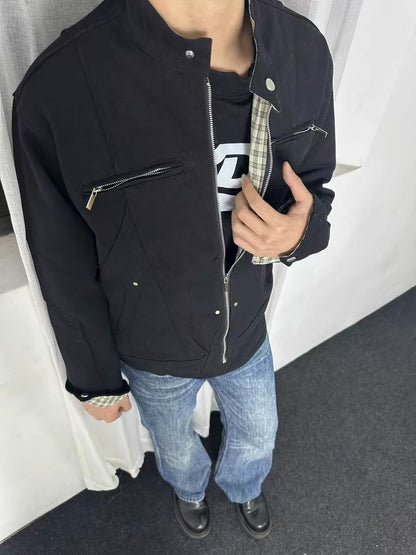 Clean-Fit Washed Canvas Jacket