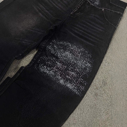 Loose Fit Vintage Washed Jeans