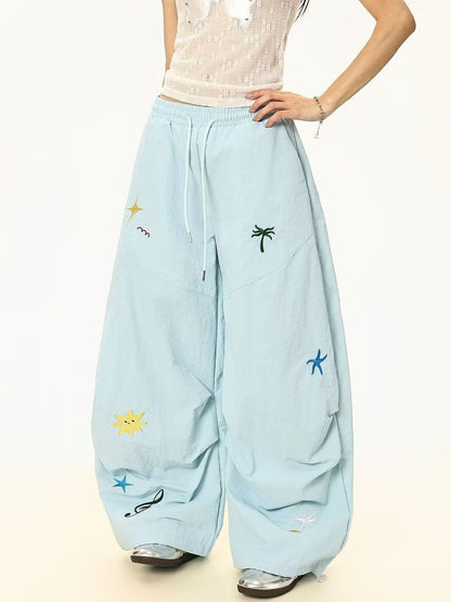 Loose Casual Pants for Small and Slimming All-match Wide Leg Pants