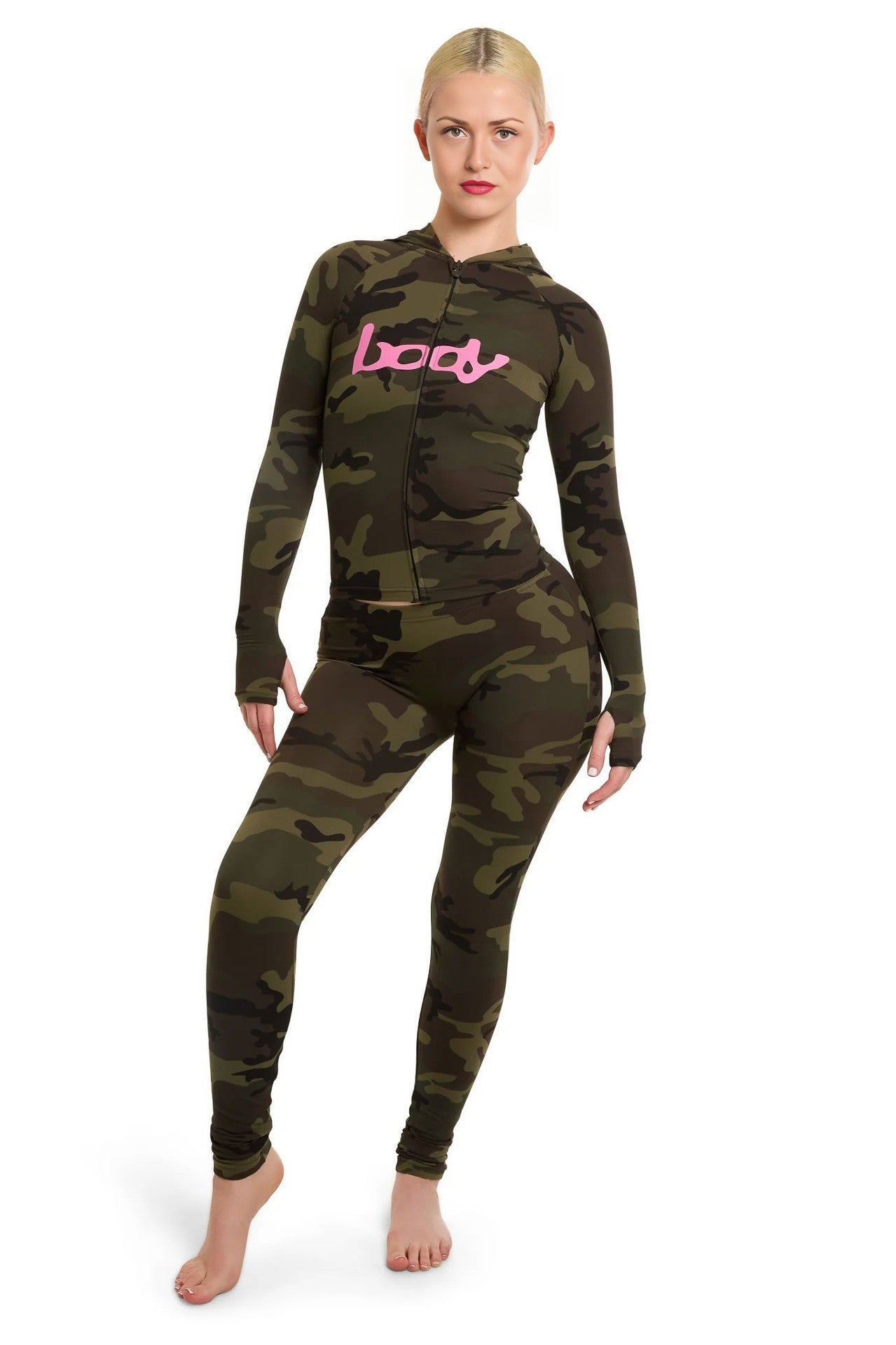 Leopard Print Hooded Jacket & Pants Set - photo 7