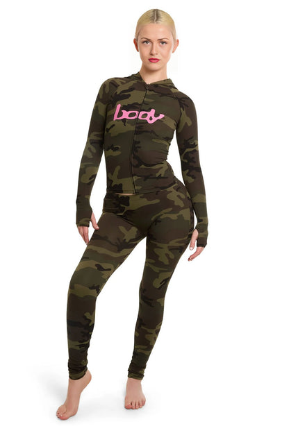 Leopard Print Hooded Jacket & Pants Set - photo 7