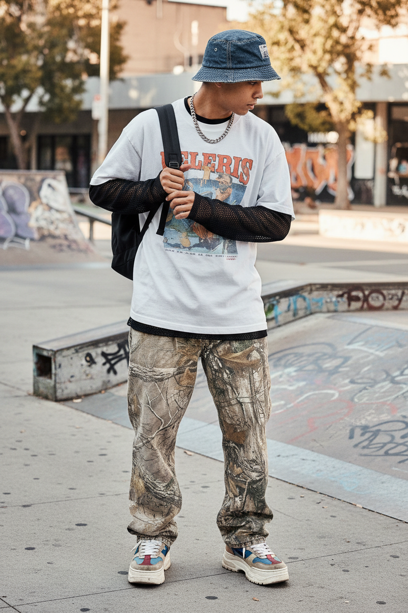 Camo Denim Pants UGC