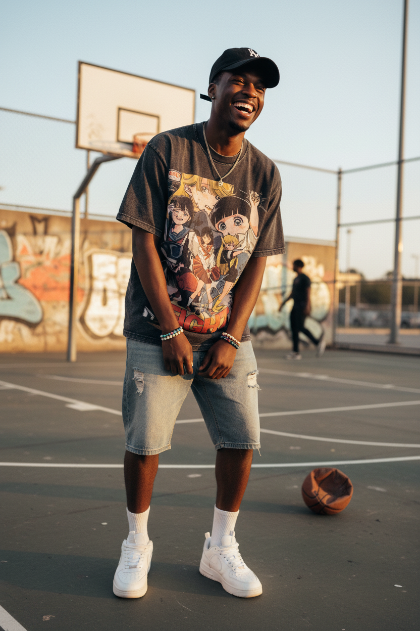 Cartoon Print Tee UGC