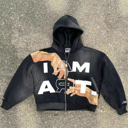 Loose Fit Streetwear Hoodie
