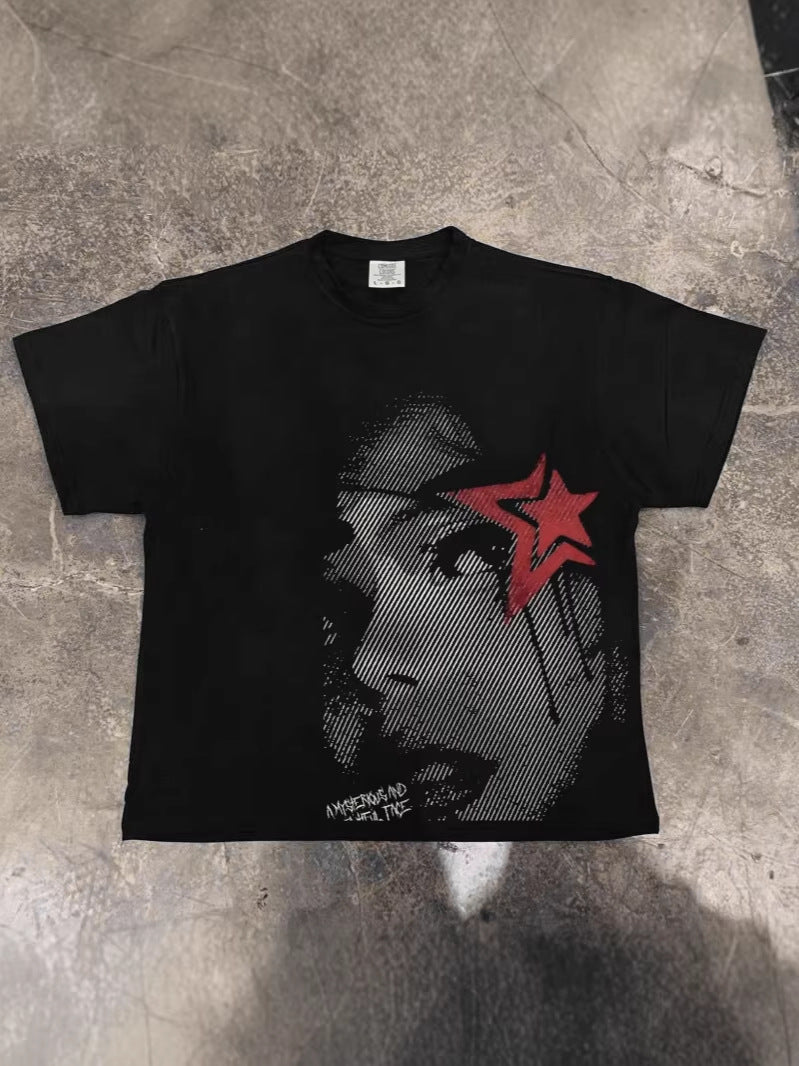 Oversized Graphic Cotton T-Shirt