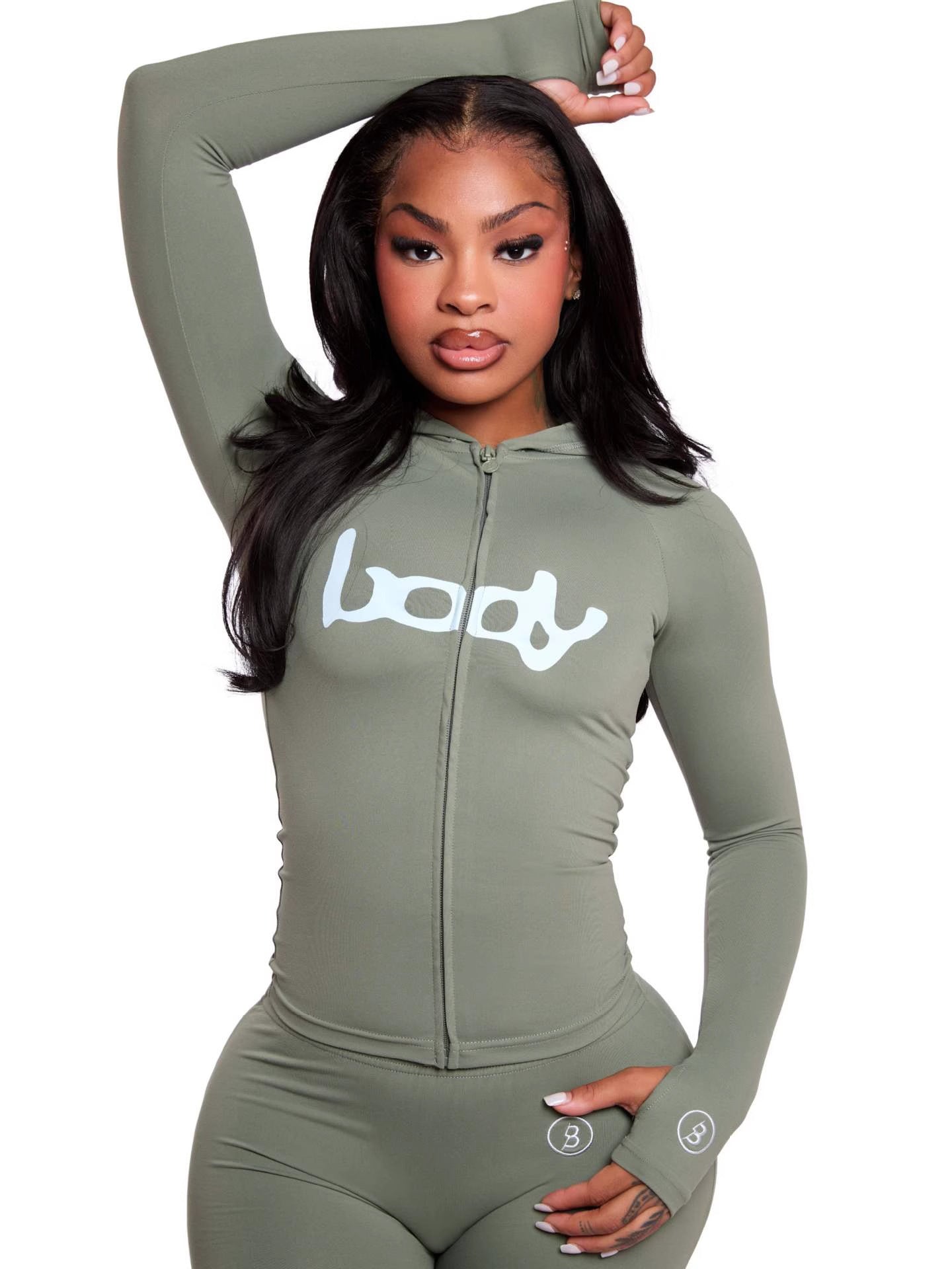 Leopard Print Hooded Jacket & Pants Set - photo 4