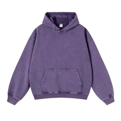 Vintage Wash Hip-Hop Hoodie