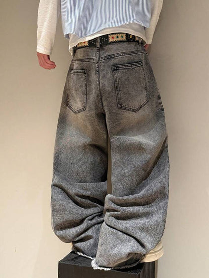 Gothic Cherry Blossom Embroidered Jeans - photo 5