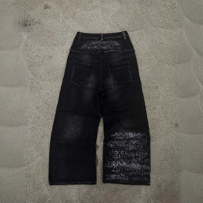 Loose Fit Vintage Washed Jeans