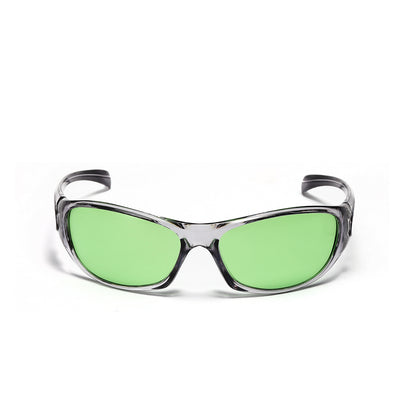 Erabyte Y2K Punk Street Style UV Protection Sunglasses with green lenses and a sleek, modern frame design.