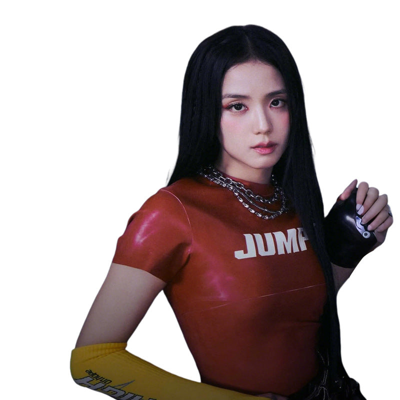 Y2K Letter-Print Slim Crewneck Tee - photo 4