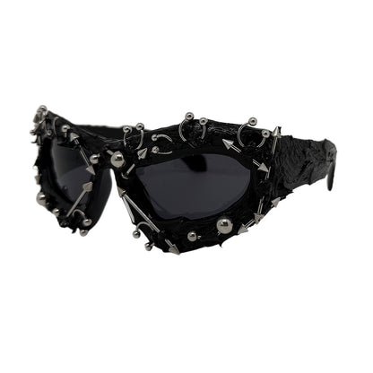 Punk Geometric Frame Sunglasses UV400 - photo 5